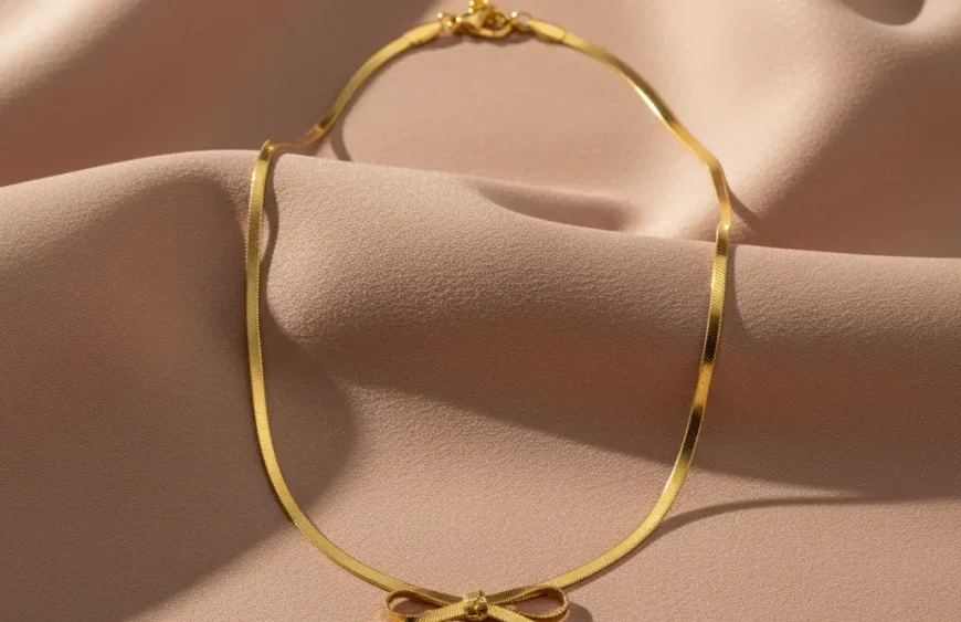 anti tarnish gold necklace - elegant gold jewellery for women