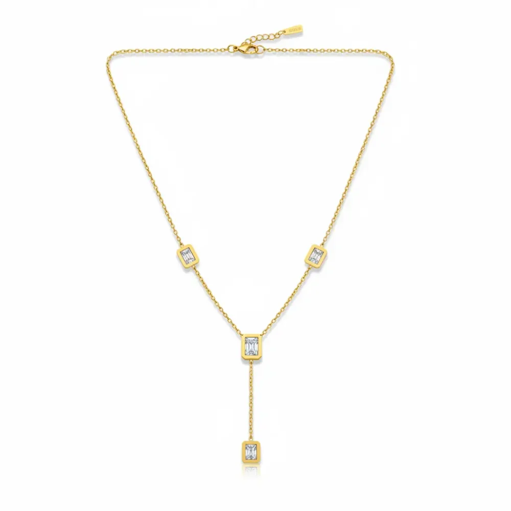 Trendy Jewel | Anti-Tarnish Gold Necklace | Diamond-Style Pendant | Premium Quality Jewelry