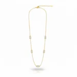 Trendy Jewel | Anti-Tarnish Gold Necklace | Elegant Rectangular Pendant | Premium Jewelry