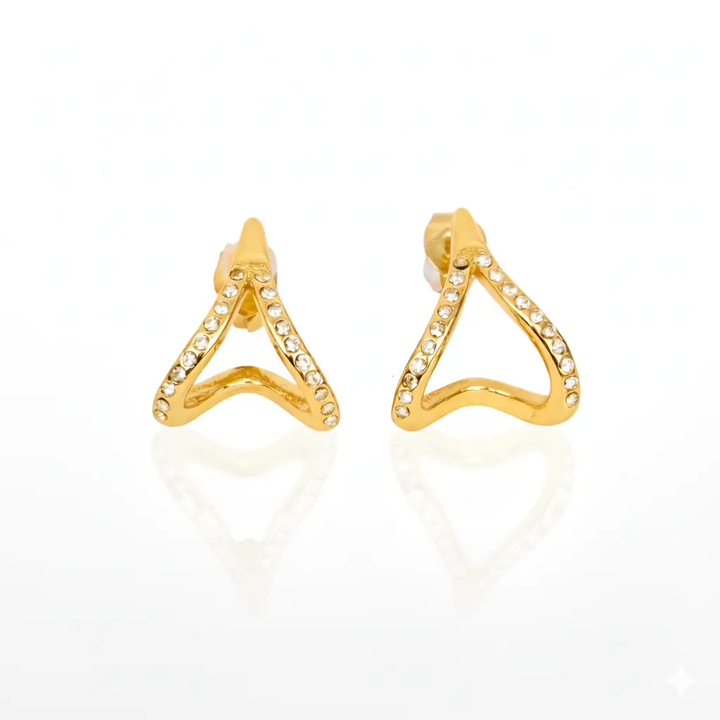 Minimalist Gold-Plated Earrings - Trendy Jewel