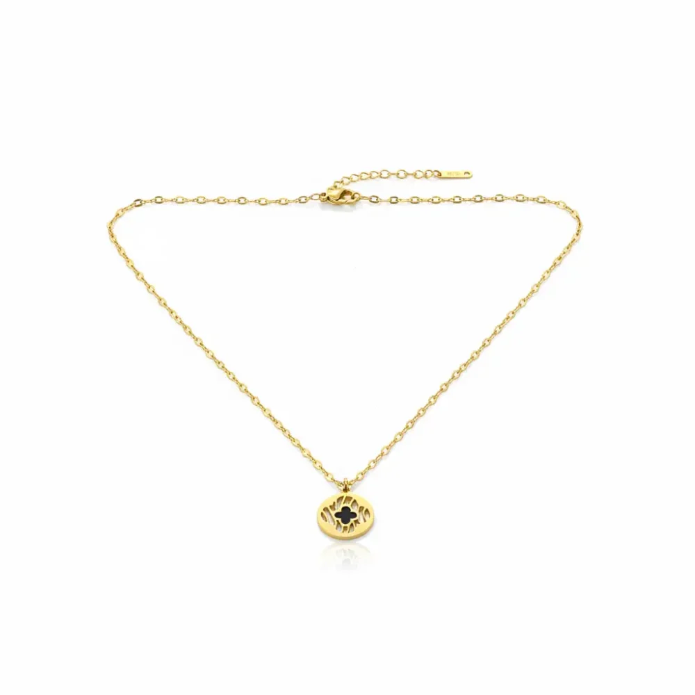 Trendy Jewel | Anti-Tarnish Gold Necklace | Floral Pendant | Premium Quality Jewelry