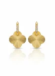 Gold Plated Starburst Earrings with Diamond-Like Stones | Trendy Jewel | Anti-Tarnish Jewellery for Women