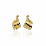 Gold Plated Swirl Design Earrings | Trendy Jewel | Anti-Tarnish Jewellery for Women