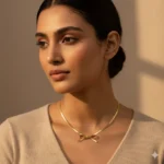 Gold-Plated Bow Pendant Necklace | Trendy Jewel | Anti-Tarnish Jewellery for Women