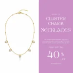 Trendy Jewel | Anti-Tarnish Gold Necklace | Diamond-Cluster Design | Premium Jewelry