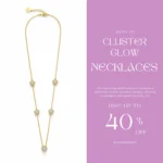 Trendy Jewel | Anti-Tarnish Gold Necklace | Diamond-Cluster Pendant | Premium Jewelry