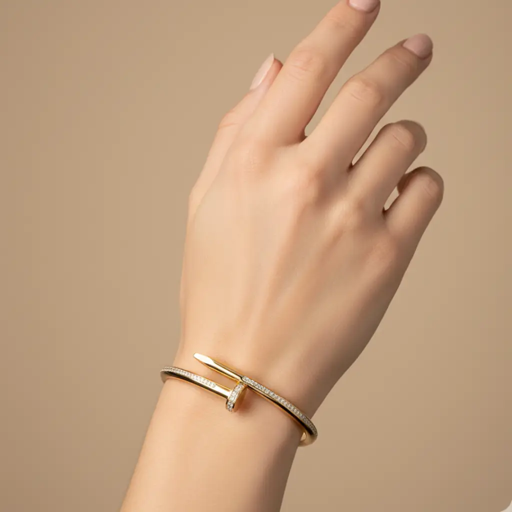 Trendy Jewel Gold Bracelet View 3 - Trendy Jewel