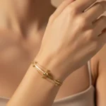 Anti-Tarnish Layered Gold Bracelet | Trendy Jewel | Adjustable Chain | Nickel-Free, Skin-Friendly | Daily Wear for Women