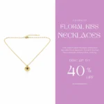 Trendy Jewel | Anti-Tarnish Gold Necklace | Floral Pendant | Premium Quality Jewelry