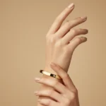 Gold Plated Screw Motif Bangle | Trendy Jewel | Anti-Tarnish Jewellery for Women | CZ Accents