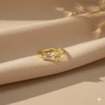 Gold Plated Starflower Ring | Trendy Jewel | Anti-Tarnish Jewellery for Women